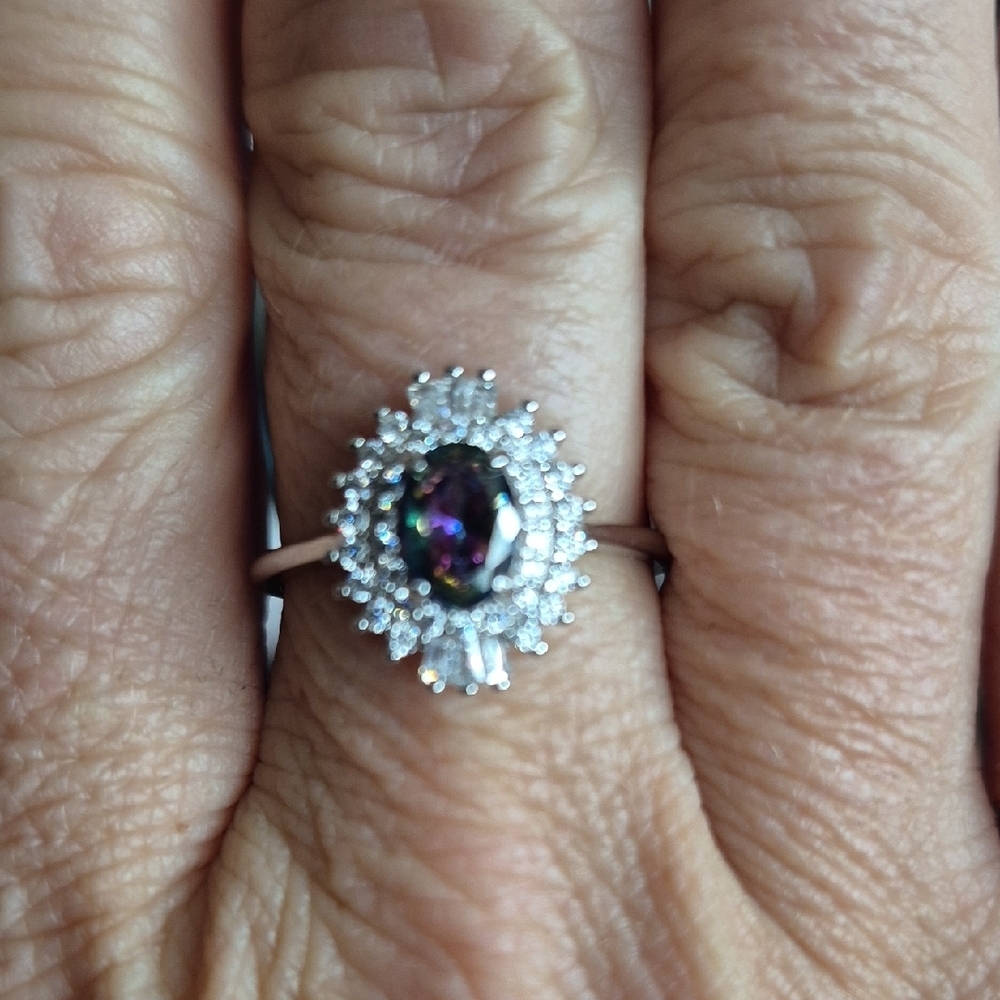 STERLING SILVER MYSTIC TOPAZ